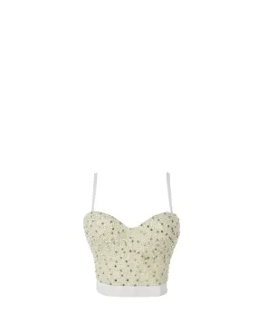 Pearl Bustier Crop Top