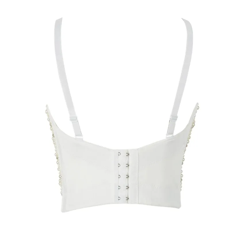 Pearl Bustier Crop Top