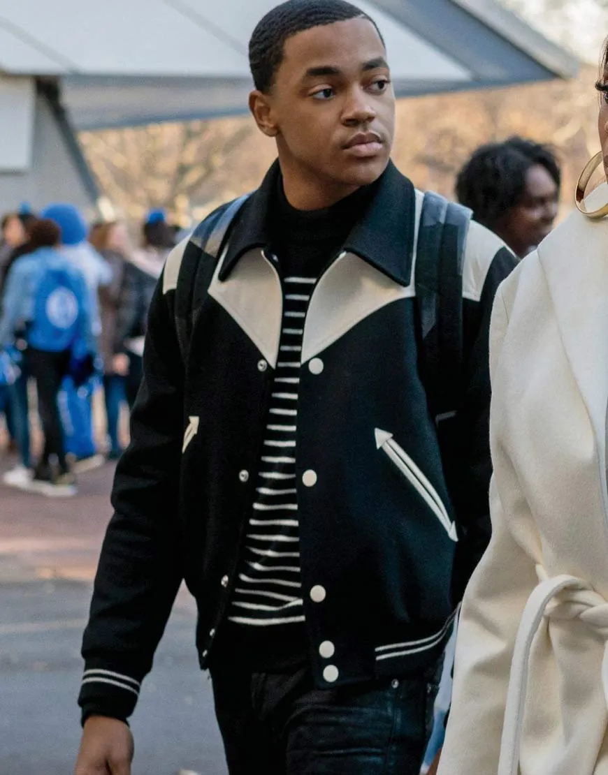 Power Book II Ghost Michael Rainey Jr. Varsity Jacket | ujackets.com