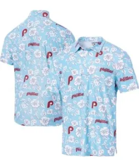 Reyn Spooner Men's MLB Light Philadelphia Phillies Cooperstown Collection Performance Polo