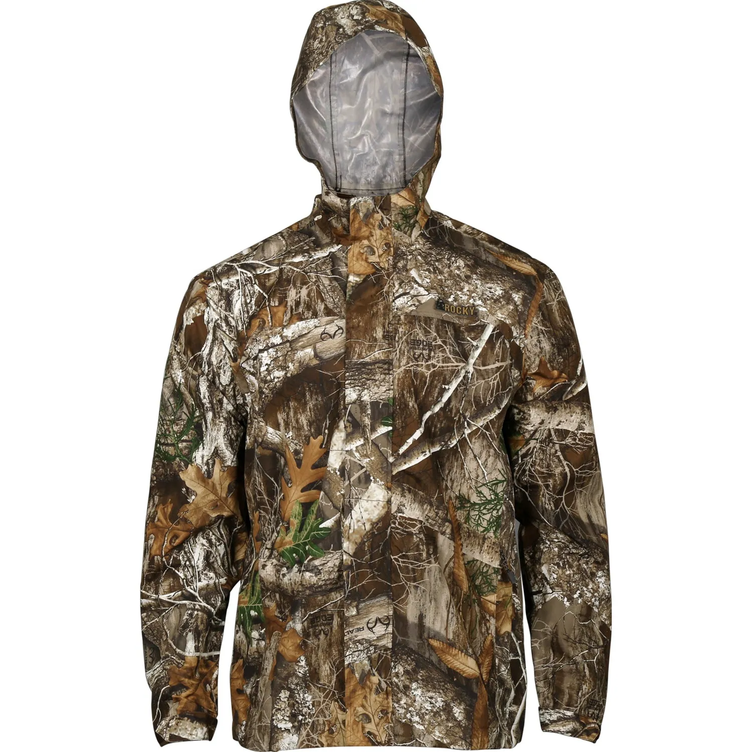 Rocky Mens ProHunter Rain Hood Realtree Edge Nylon Softshell Jacket