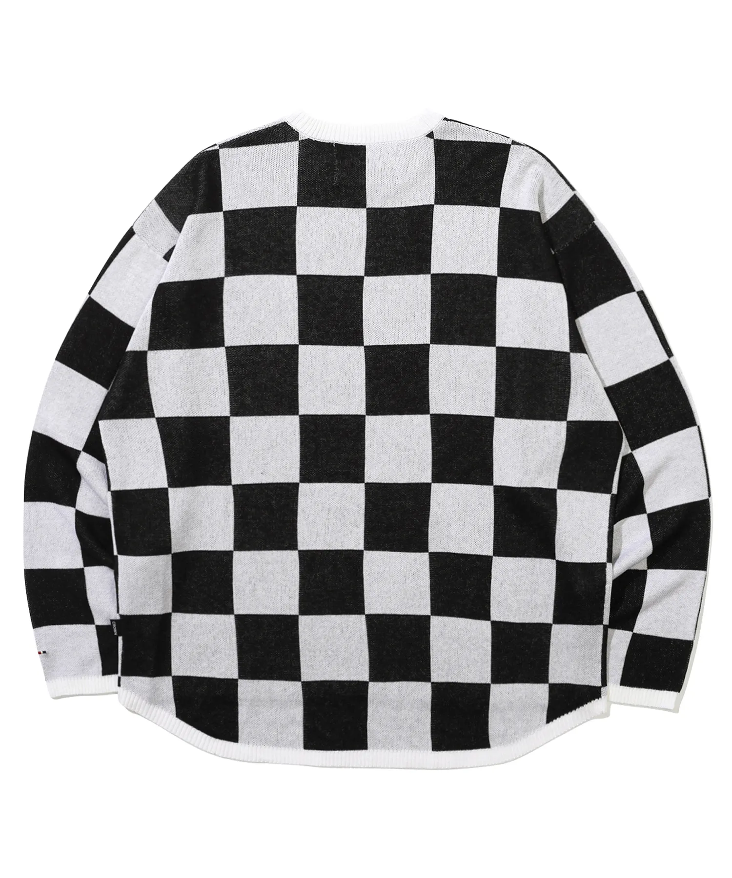 ROMANTIC CROWN  |[ROMANTIC CROWN]★CHECKER BOARD KNIT TOP