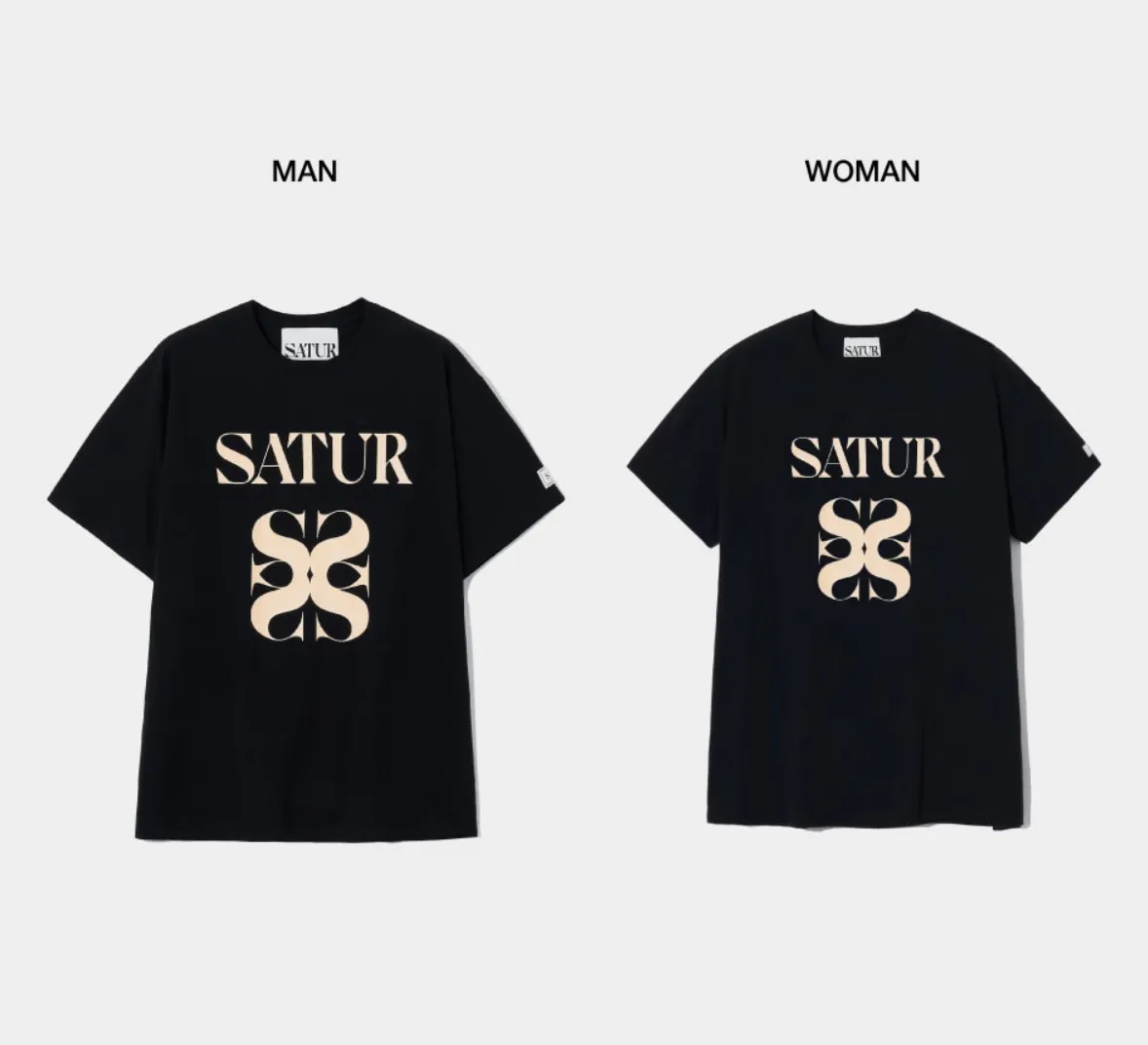 SATUR  |Unisex Street Style Logo T-Shirts