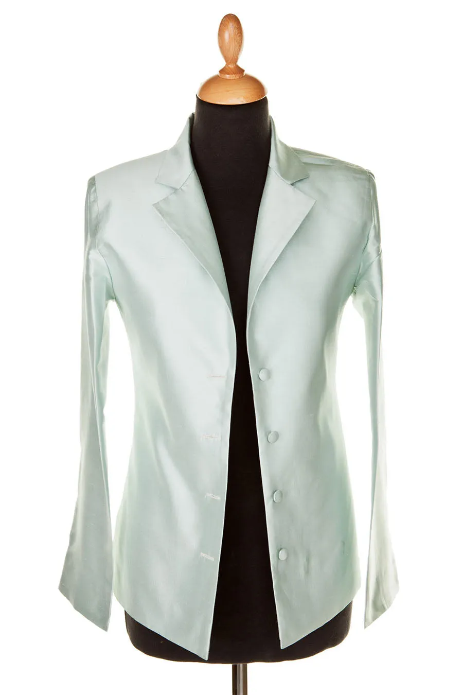 Short European Jacket in Mint Ice