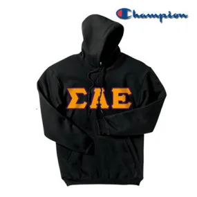 Sigma Alpha Epsilon Champion Powerblend Hoodie - S700 - TWILL