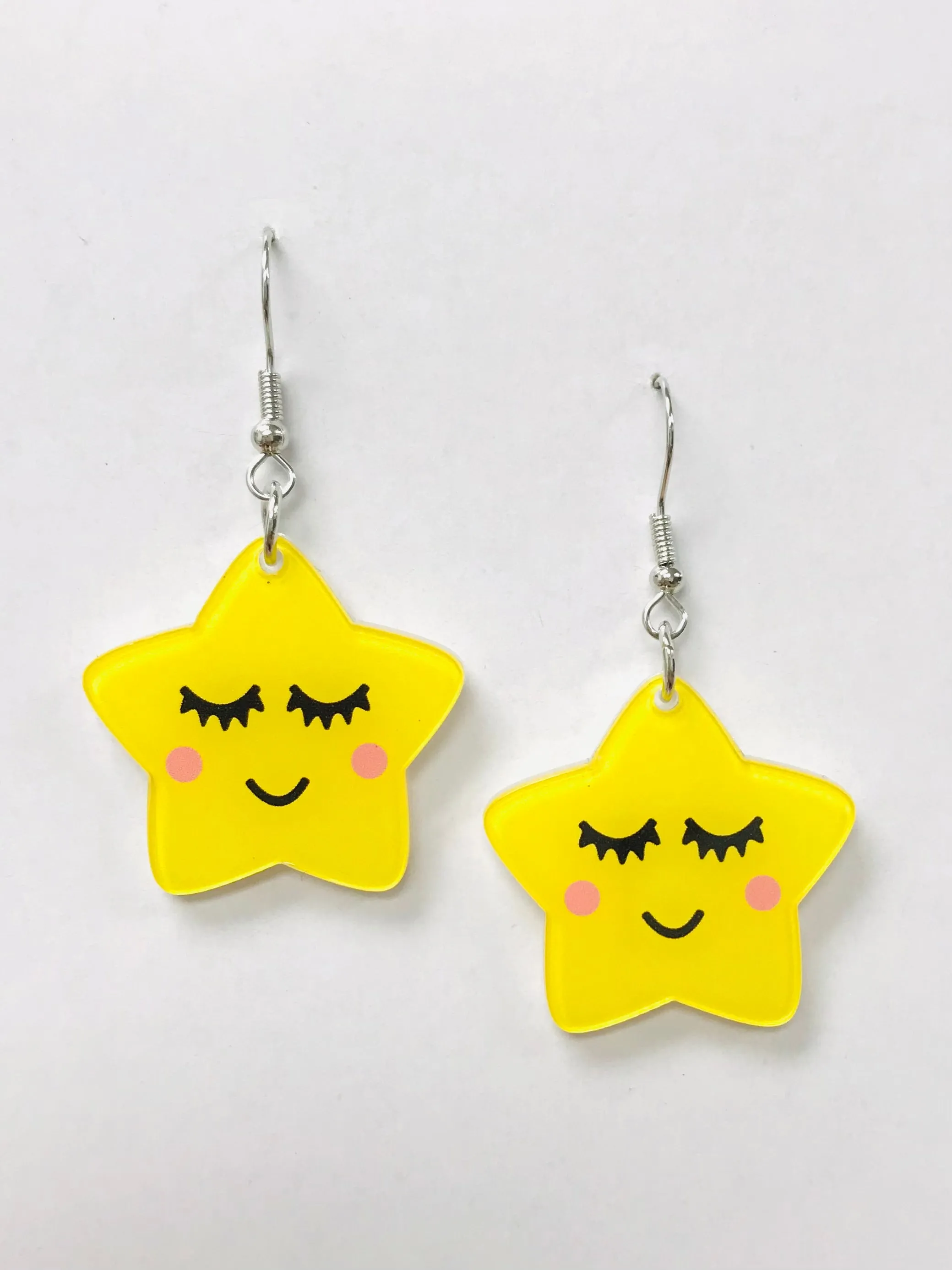 Sleepy Star Earrings Acrylic earrings