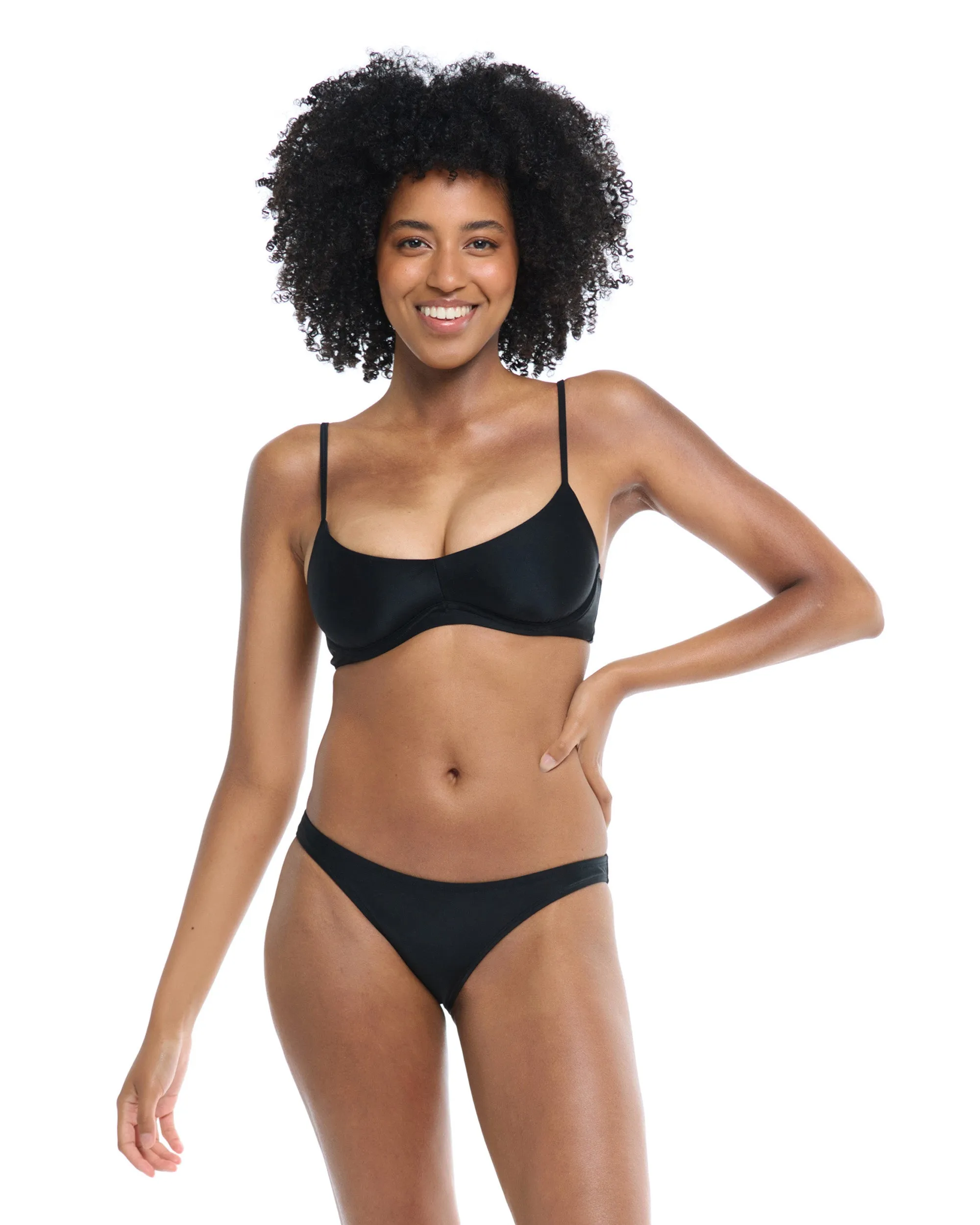 Smoothies Palmer Underwire Bikini Top - Black