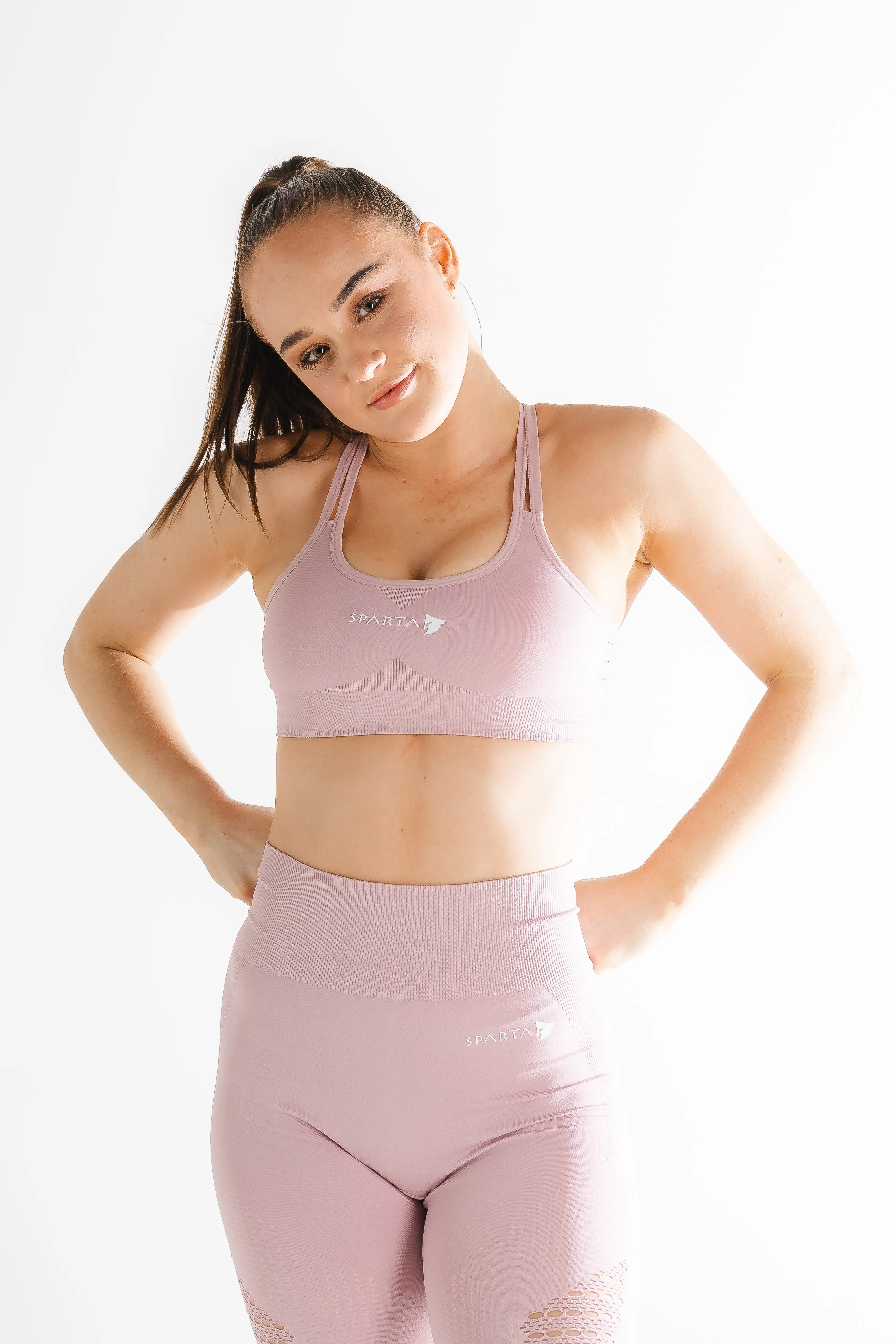 Sparta Evo Seamless Sports Bra - Pastel Pink