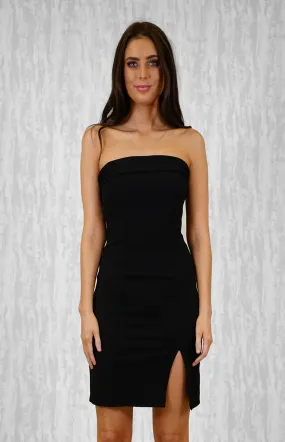 Strapless Bodycon Dress with Small Side Split (SSD118) 