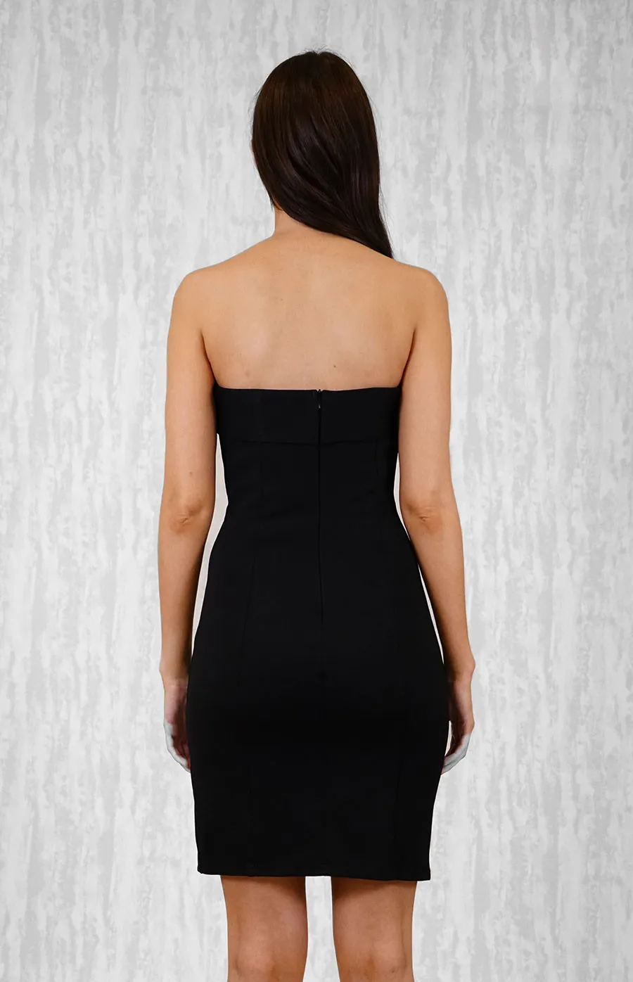 Strapless Bodycon Dress with Small Side Split (SSD118) 