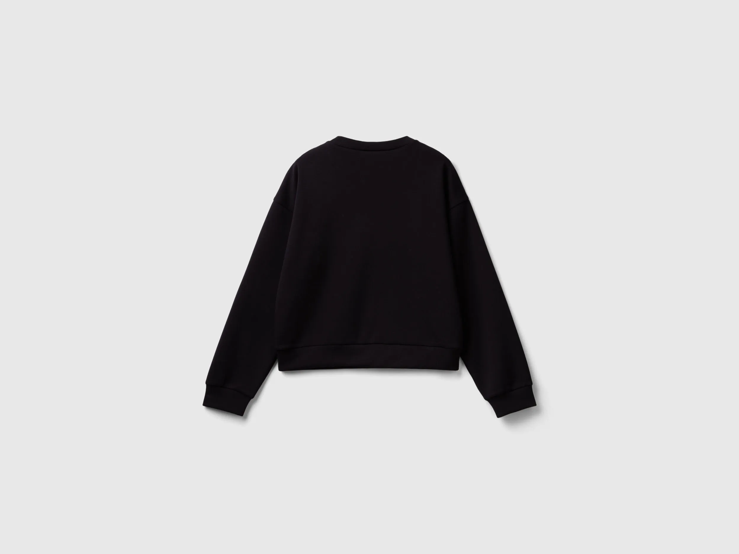 Stretch viscose blend sweat - Black | Benetton