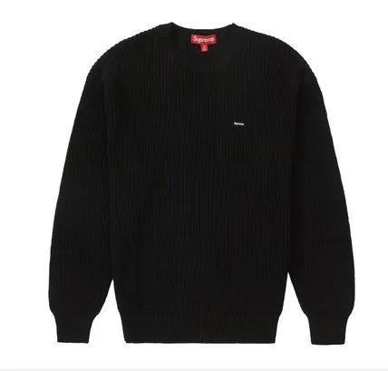 Supreme  |Unisex Street Style Plain Logo Skater Style Sweaters