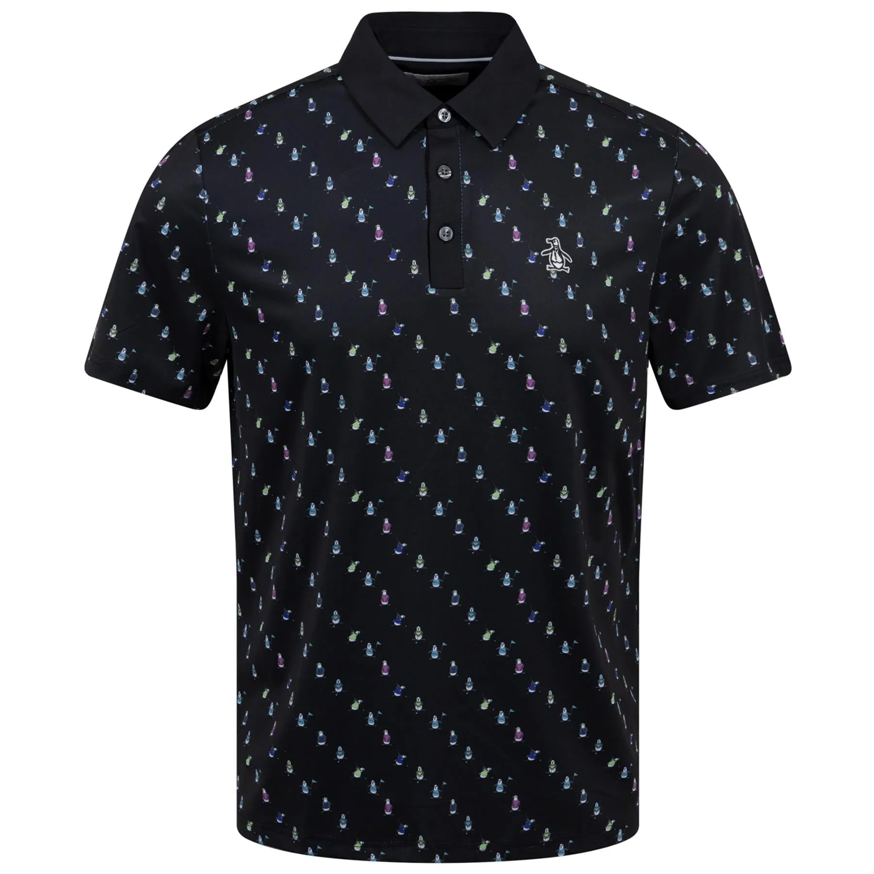 Swinging Pete Novelty Print Polo Caviar - SS23