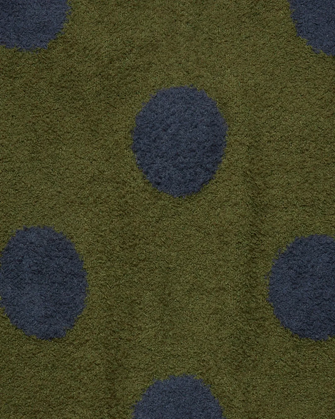 Teddy Fur Dot Sweater - Olive