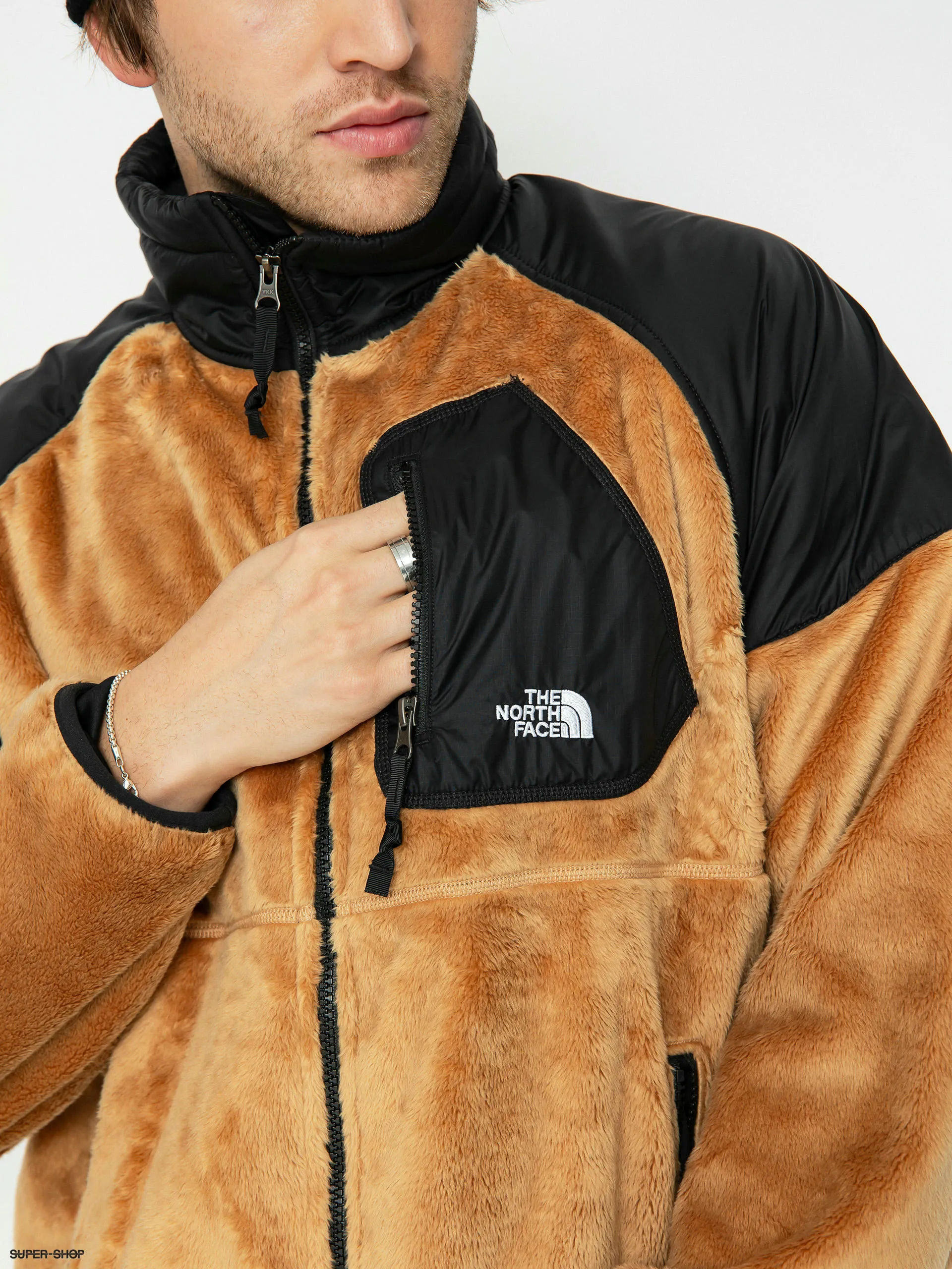 The North Face Versa Velour Jacket (almond butter/tnf black)