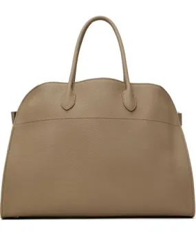 The Row Taupe Soft Margaux 17 Bag