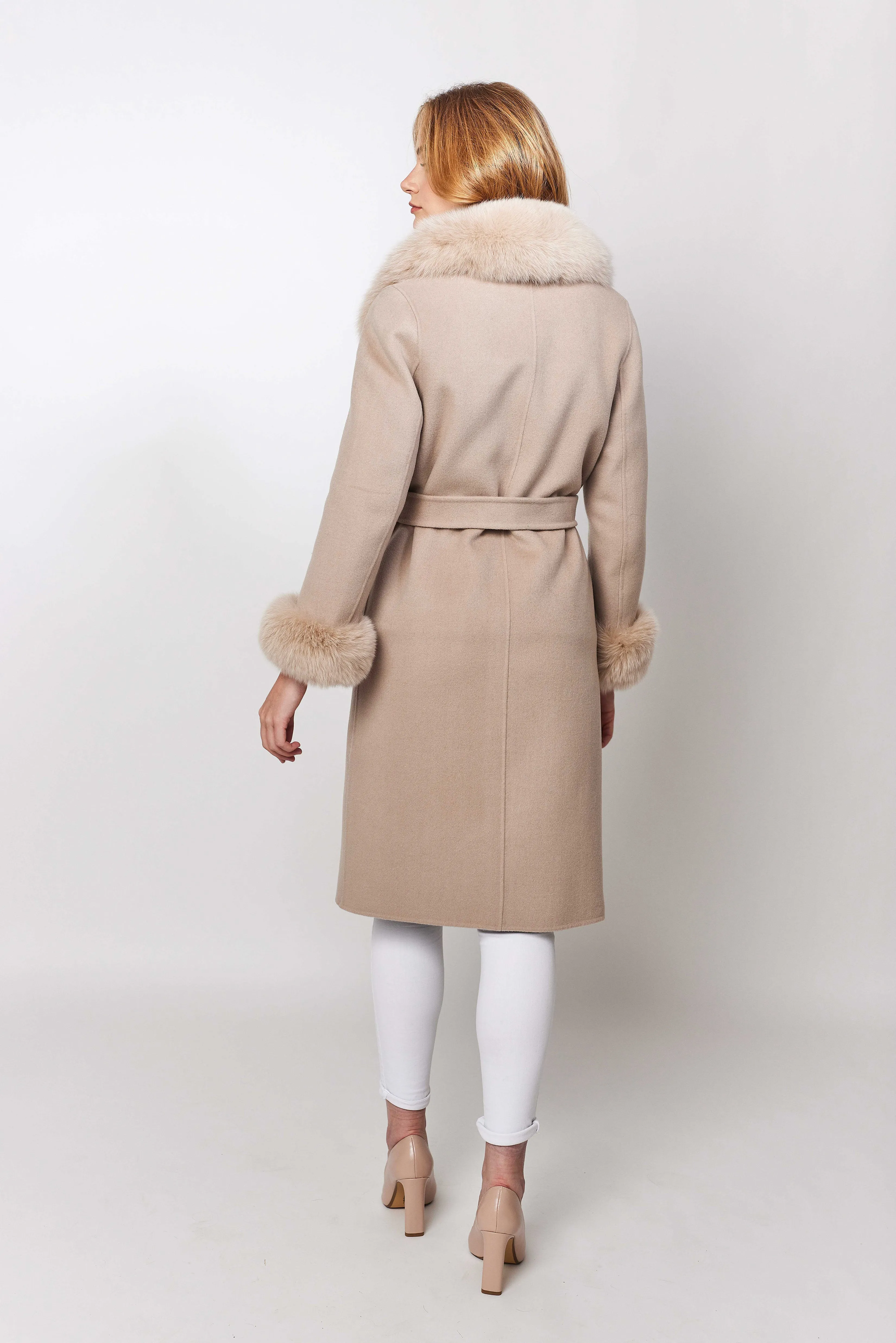 Victoire Cashmere Coat - Beige