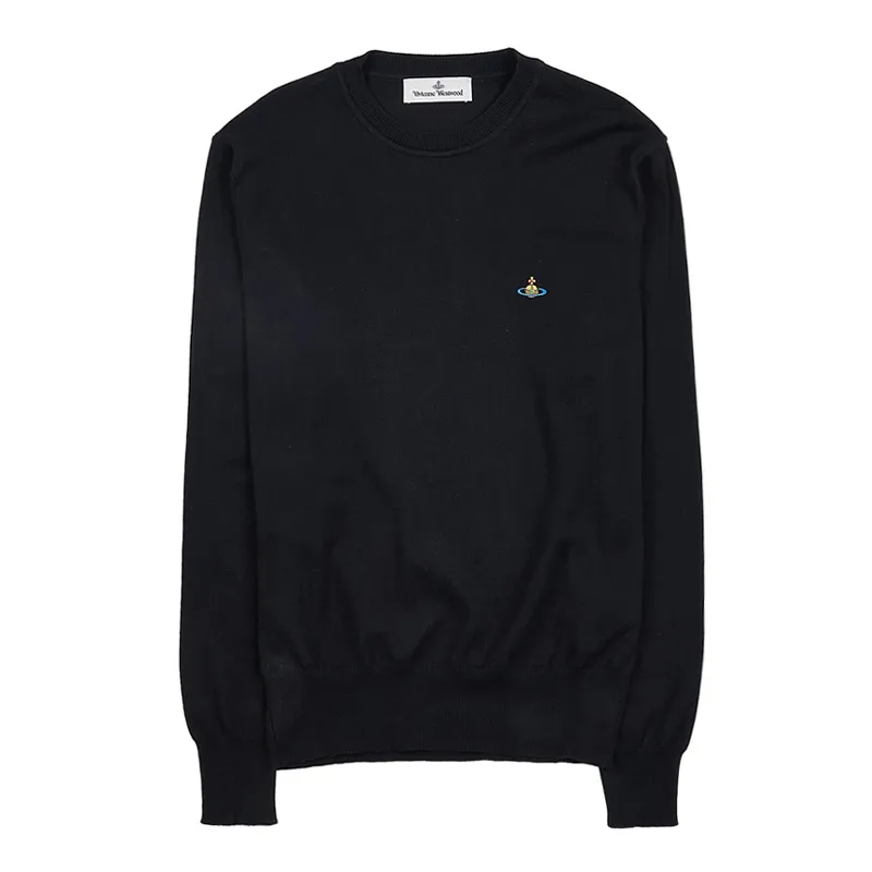 Vivienne Westwood  |Crew Neck Cashmere Street Style Long Sleeves Cotton Logo