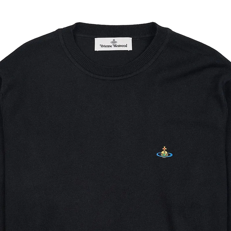 Vivienne Westwood  |Crew Neck Cashmere Street Style Long Sleeves Cotton Logo