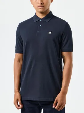 Weekend Offender Caneiros Short Sleeve Polo Shirt Navy