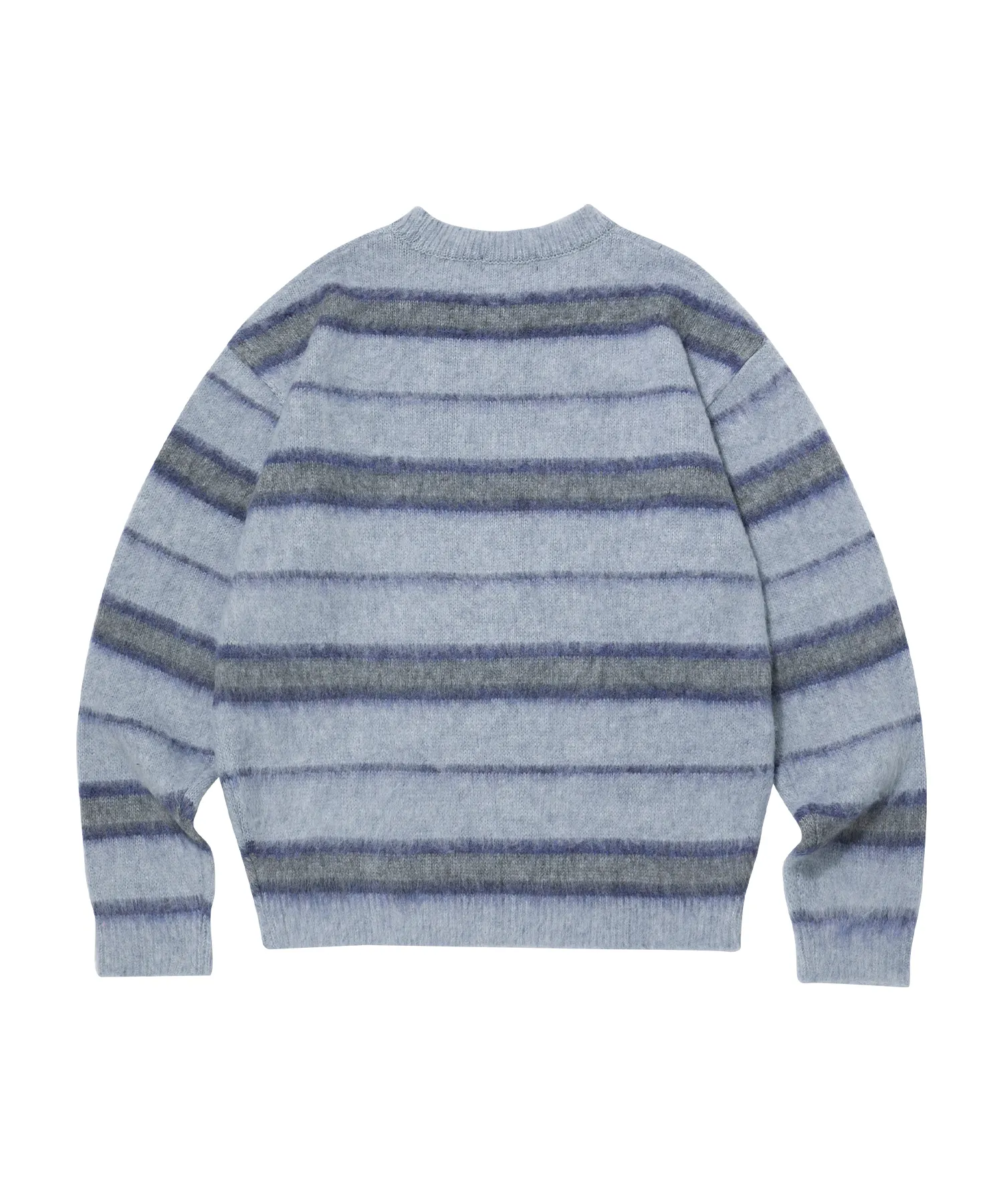 WOOALONG  |[WOOALONG]★ Signature hairy stripe knit