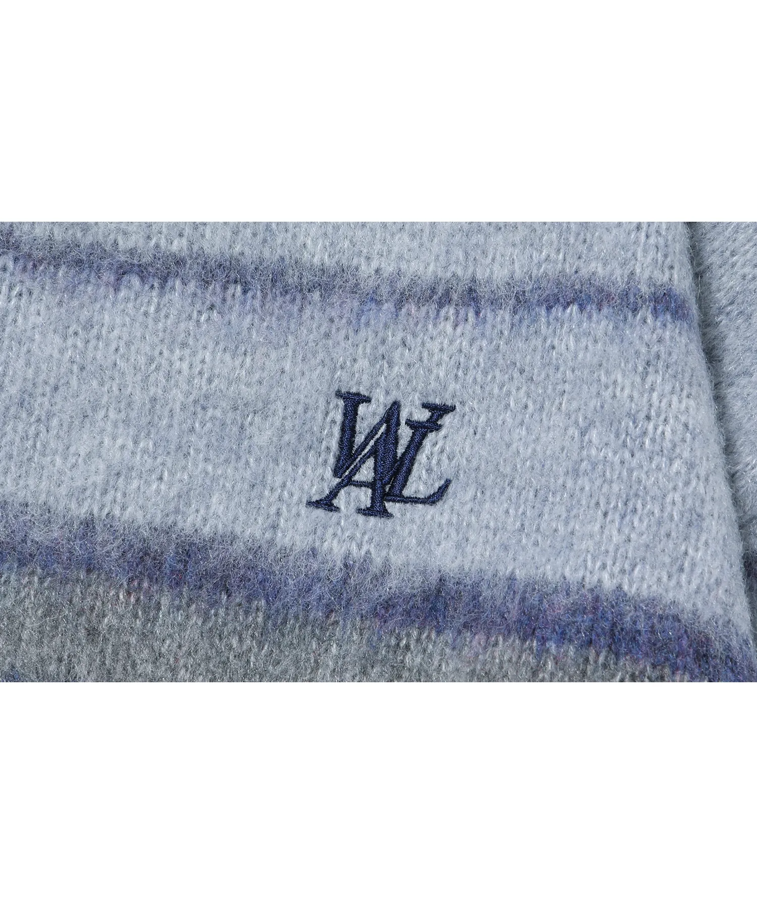 WOOALONG  |[WOOALONG]★ Signature hairy stripe knit