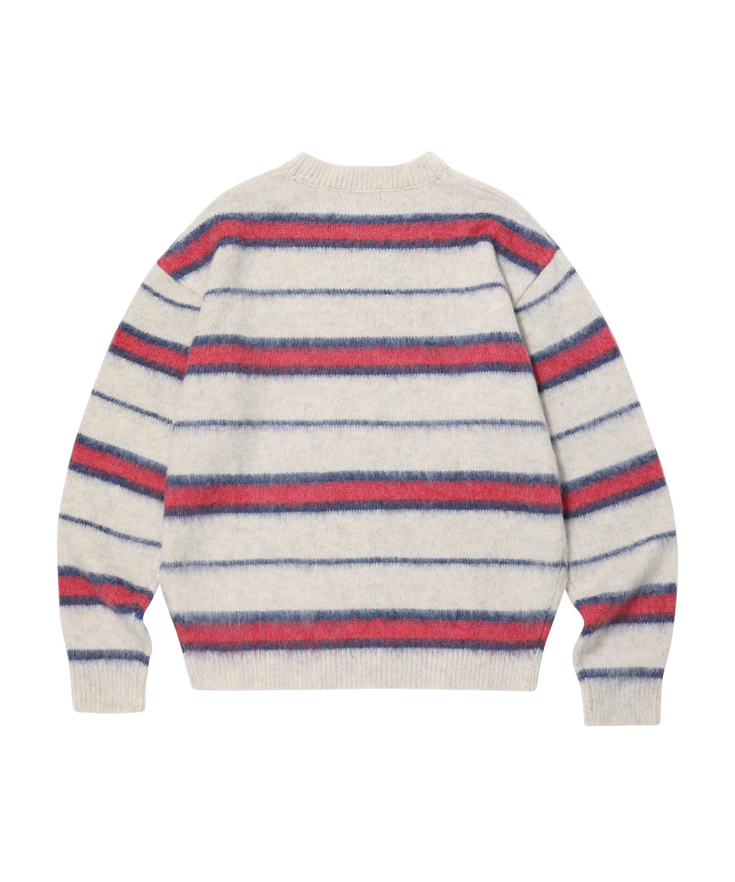 WOOALONG  |[WOOALONG]★ Signature hairy stripe knit