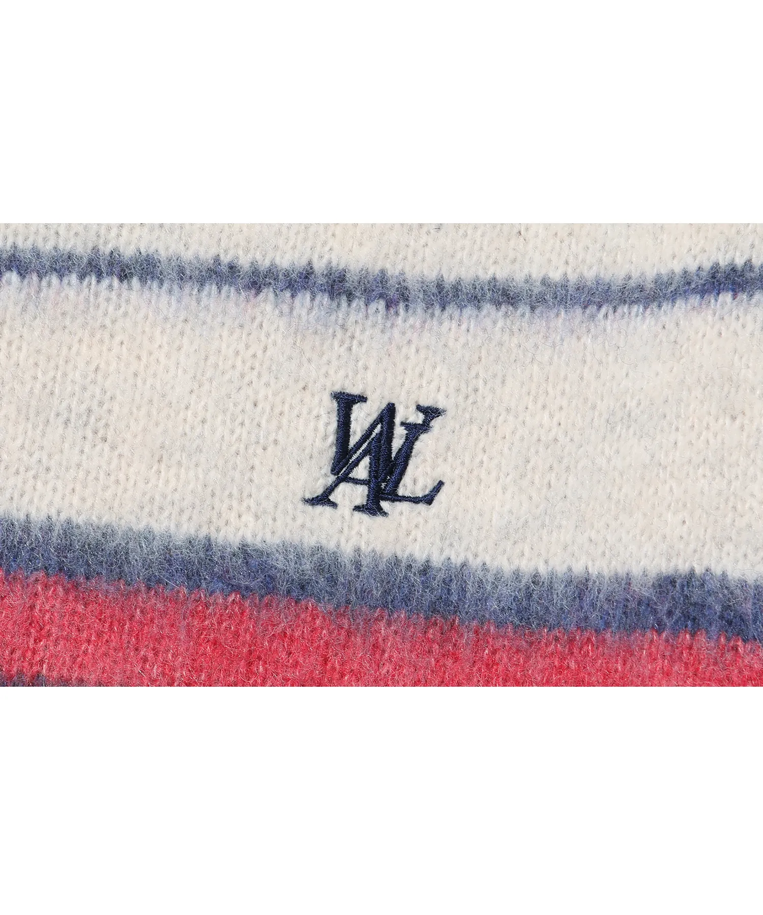 WOOALONG  |[WOOALONG]★ Signature hairy stripe knit