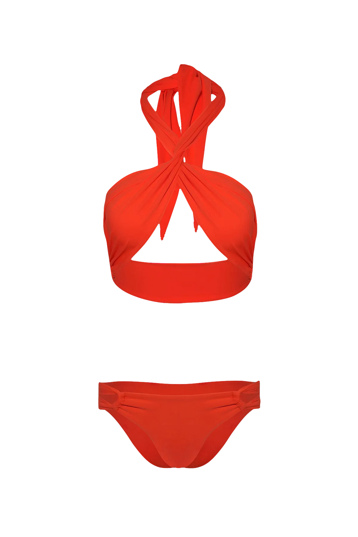 Wrap Bikini in Orange - Bottom