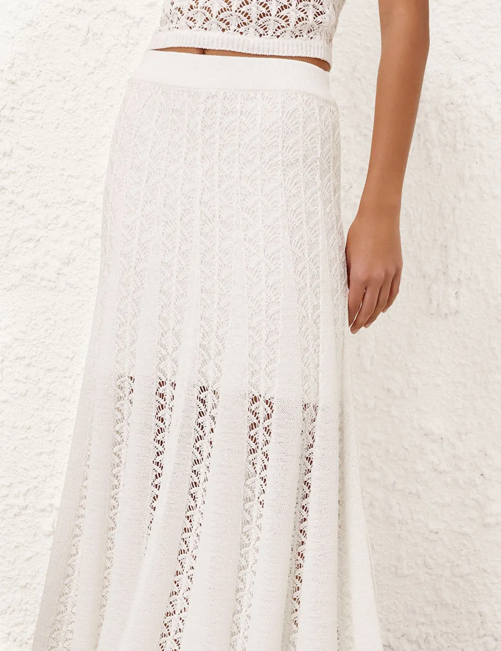 Wylie Flared Knit Skirt