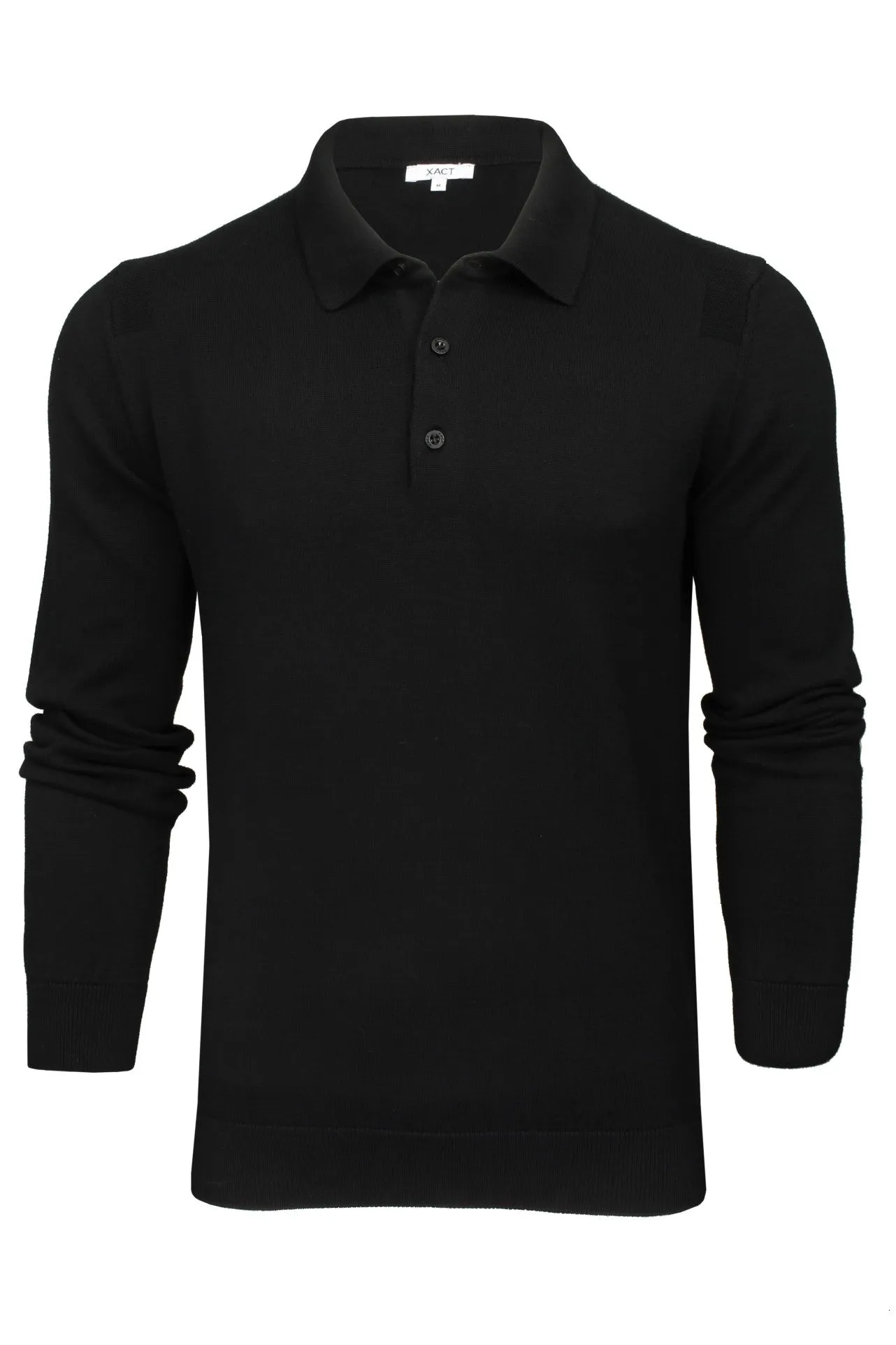 Xact Mens Knitted Long Sleeved Polo Shirt/ Jumper