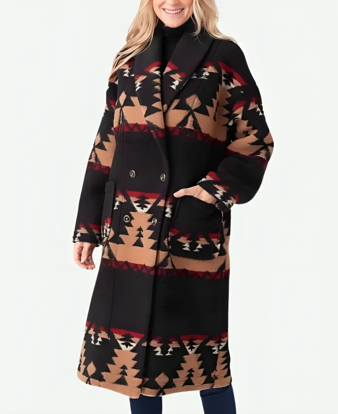 Yellowstone Beth Dutton Printed Coat