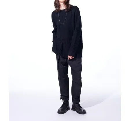 Yohji Yamamoto  |Unisex Wool Street Style Plain Oversized Designers Sweaters