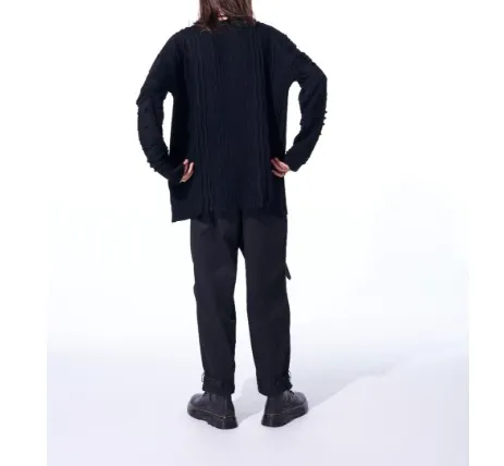 Yohji Yamamoto  |Unisex Wool Street Style Plain Oversized Designers Sweaters