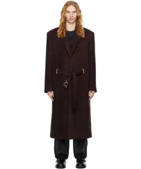 Y/Project Brown Y Belt Coat