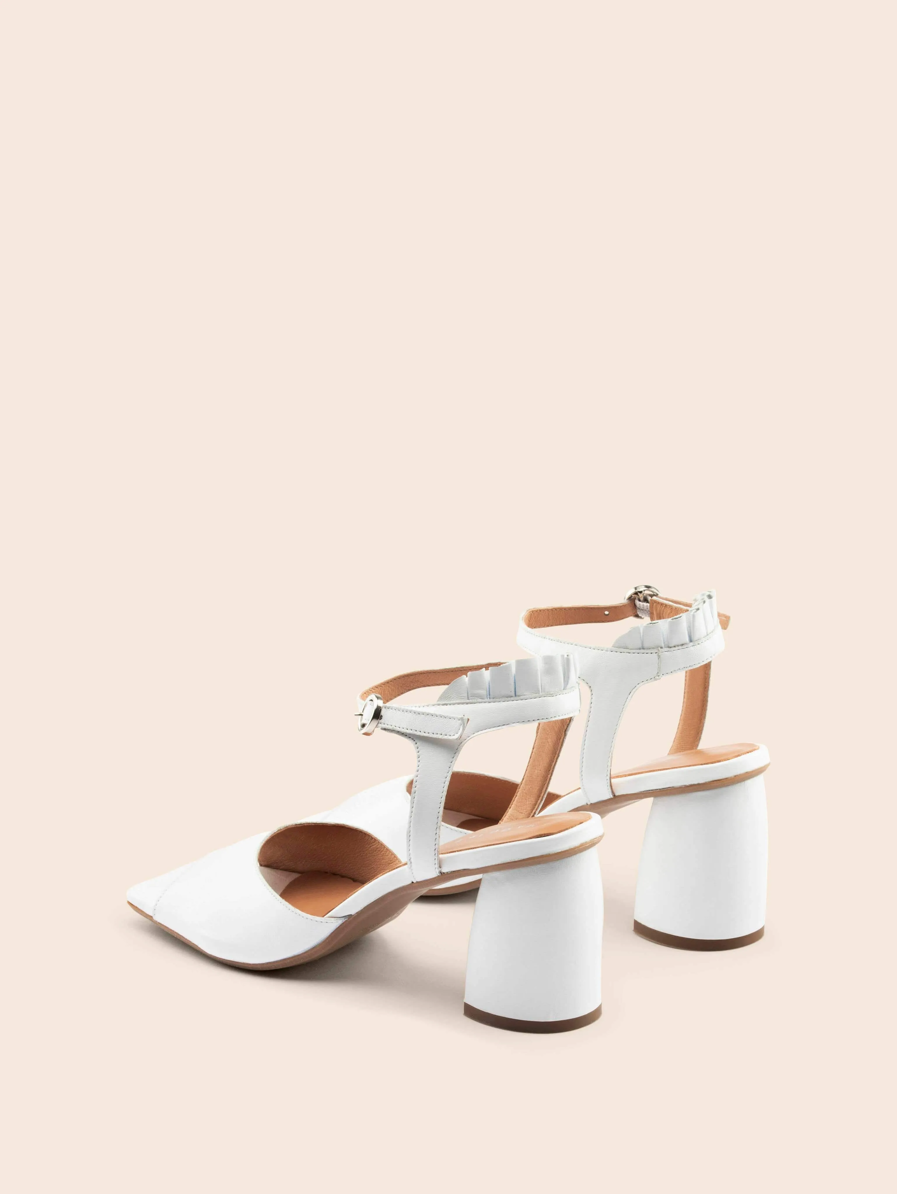 Zamora White Heel